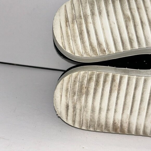 Halogen Loafers Black Suede Leather Silver Studded Slip On Womens Sz 10 M - Picture 9 of 10